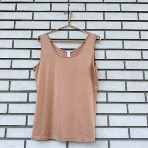 Hanro Soft Touch Scoop Neck Tank Top Modal Lounge Sleep Comfort Minimalist XL